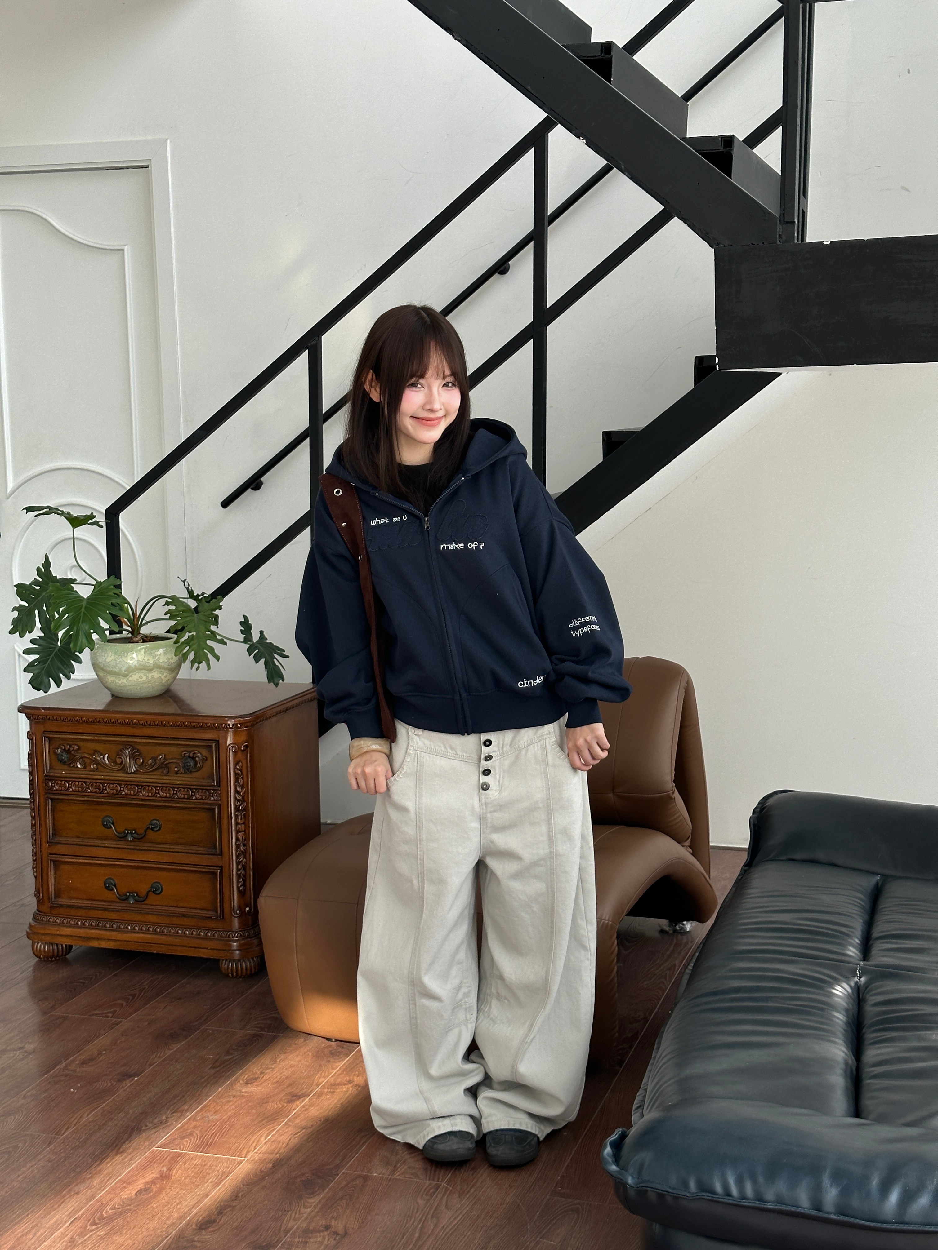 Make - Hoodie Zip Boxy